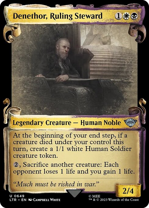 Denethor, Ruling Steward (649) [The Lord of the Rings: Tales of Middle-earth] [Showcase]
