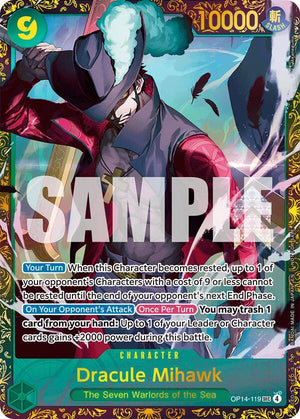 Dracule Mihawk - (CS 26-27 Regionals Season 1) (OP14-119) [One Piece Promotion Cards]