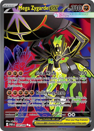 Mega Zygarde ex - 104/088 [ME03: Perfect Order]