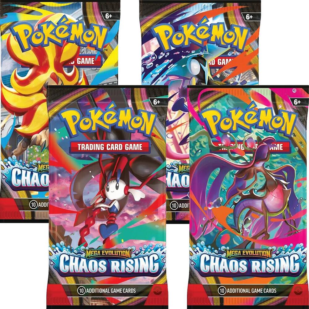 Chaos Rising Booster Pack Art Bundle Set of 4
