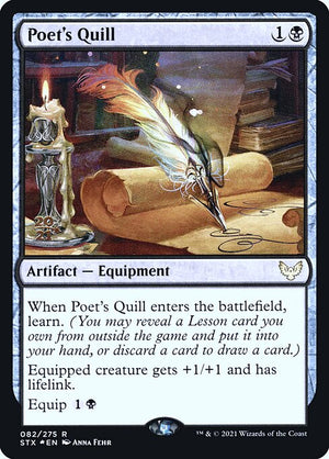Poet's Quill (82s) [Strixhaven: School of Mages Promos]