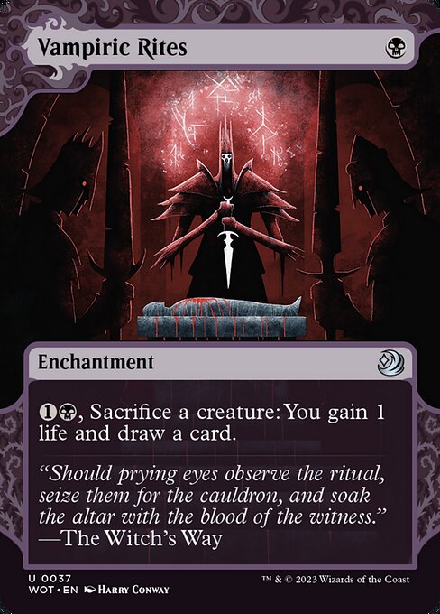 Vampiric Rites (37) [Wilds of Eldraine: Enchanting Tales] [Showcase, Borderless]