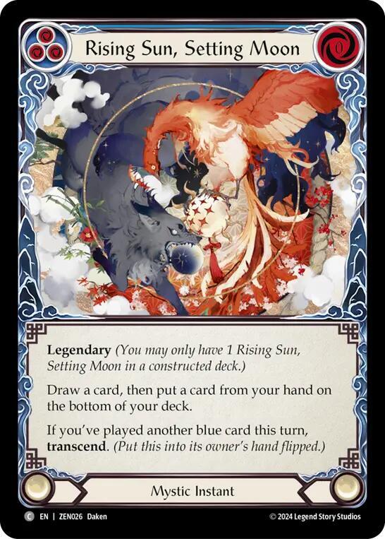 Rising Sun, Setting Moon // Inner Chi (ZEN026) [Blitz Deck Part the Mistveil Zen]
