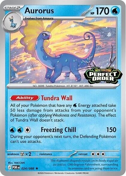 Aurorus (Perfect Order Stamped) (024/088) [Miscellaneous Cards and Products]