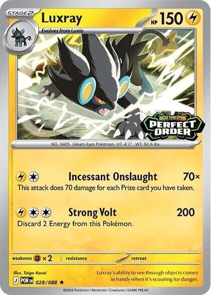 Luxray (Perfect Order Stamped) (028/088) [Miscellaneous Cards and Products]