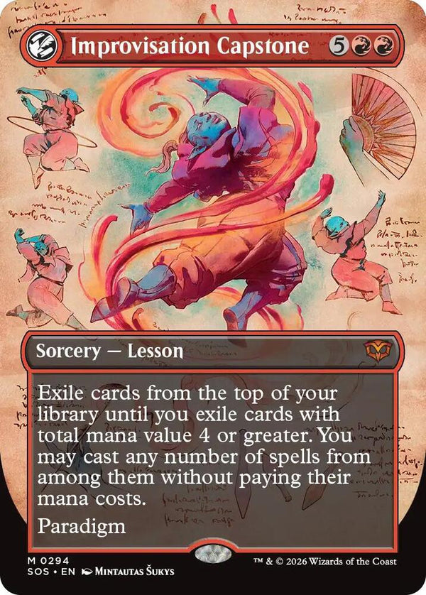 Improvisation Capstone (Borderless) (294) [Secrets of Strixhaven]