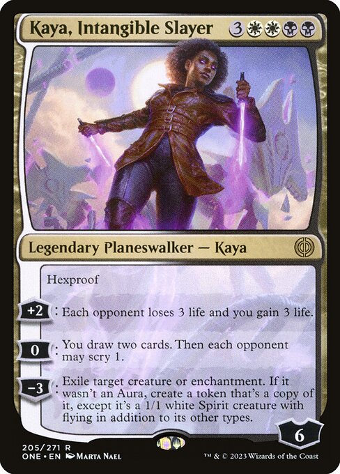 Kaya, Intangible Slayer (205) [Phyrexia: All Will Be One]