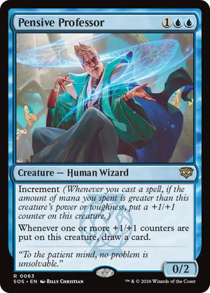 Pensive Professor (63) [Secrets of Strixhaven]