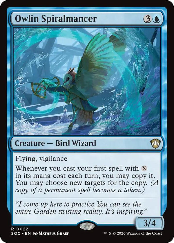 Owlin Spiralmancer (22) [Secrets of Strixhaven Commander]