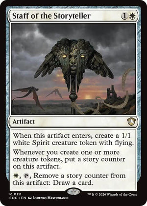 Staff of the Storyteller (111) [Secrets of Strixhaven Commander]