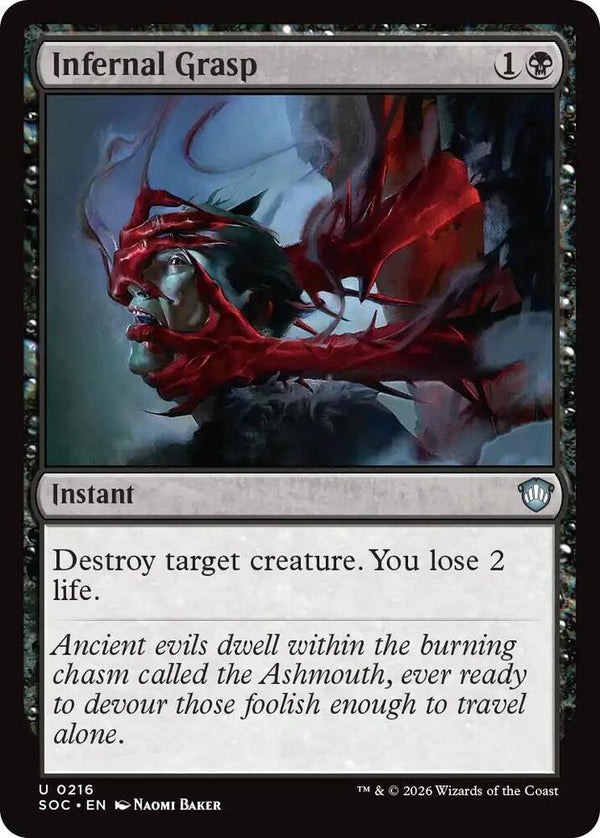Infernal Grasp (216) [Secrets of Strixhaven Commander]