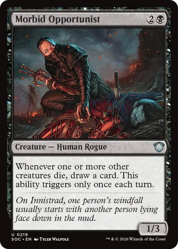Morbid Opportunist (219) [Secrets of Strixhaven Commander]