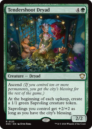 Tendershoot Dryad (125) [Secrets of Strixhaven Commander]
