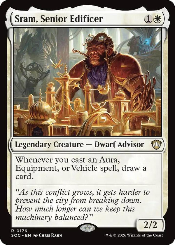 Sram, Senior Edificer (176) [Secrets of Strixhaven Commander]