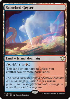Scorched Geyser (54) [Secrets of Strixhaven Commander]