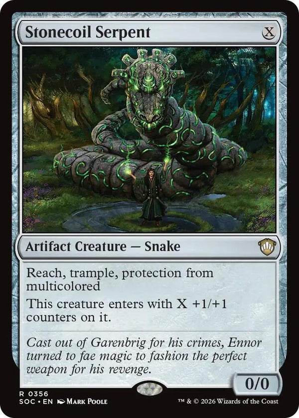 Stonecoil Serpent (356) [Secrets of Strixhaven Commander]