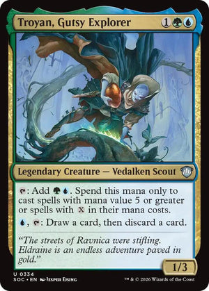 Troyan, Gutsy Explorer (334) [Secrets of Strixhaven Commander]