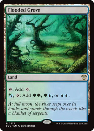 Flooded Grove (373) [Secrets of Strixhaven Commander]