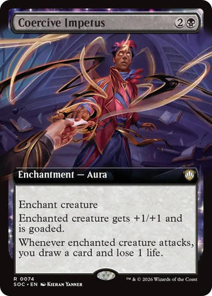 Coercive Impetus (Extended Art) (74) [Secrets of Strixhaven Commander]