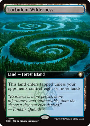 Turbulent Wilderness (Extended Art) (107) [Secrets of Strixhaven Commander]
