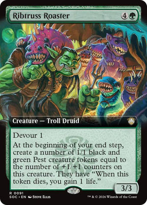 Ribtruss Roaster (Extended Art) (91) [Secrets of Strixhaven Commander]