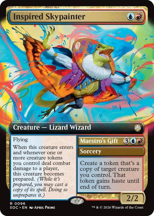 Inspired Skypainter (Extended Art) (96) [Secrets of Strixhaven Commander]