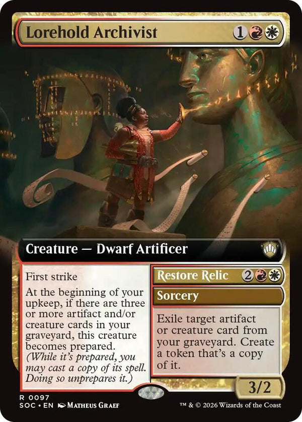 Lorehold Archivist (Extended Art) (97) [Secrets of Strixhaven Commander]