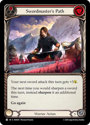 Swordmasters Path (Red) (AHA014) [Armory Deck Origins: Hala]