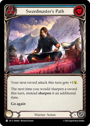 Swordmasters Path (Blue) (AHA025) [Armory Deck Origins: Hala]