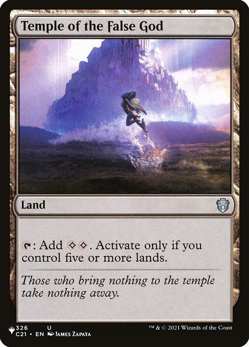 Temple of the False God (C21-326) [The List]
