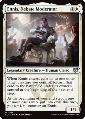 Ennis, Debate Moderator (14) [Secrets of Strixhaven]