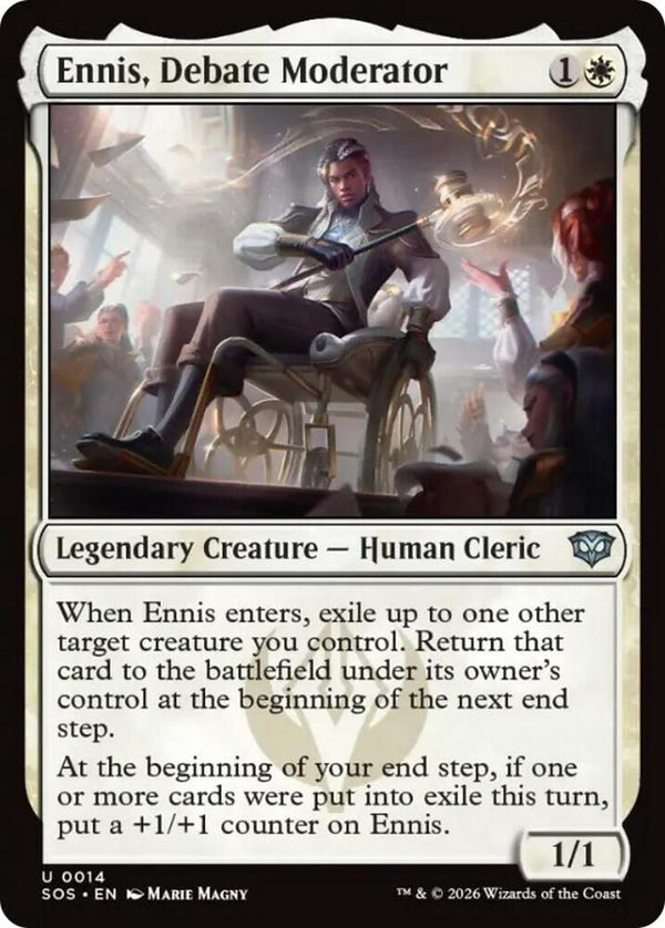 Ennis, Debate Moderator (14) [Secrets of Strixhaven]