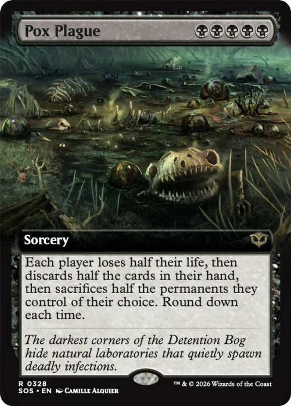 Pox Plague (Extended Art) (328) [Secrets of Strixhaven]