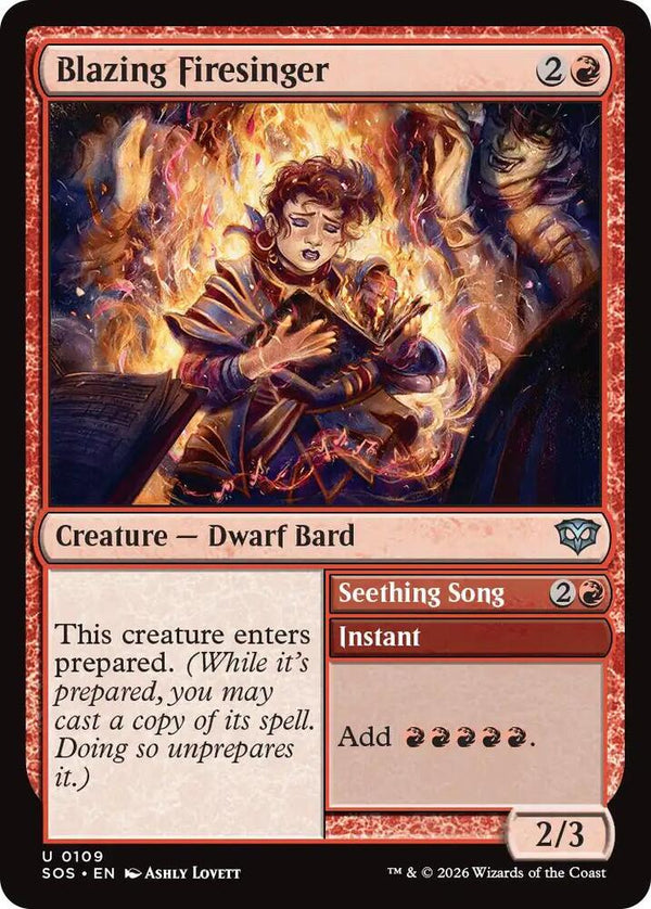 Blazing Firesinger (109) [Secrets of Strixhaven]