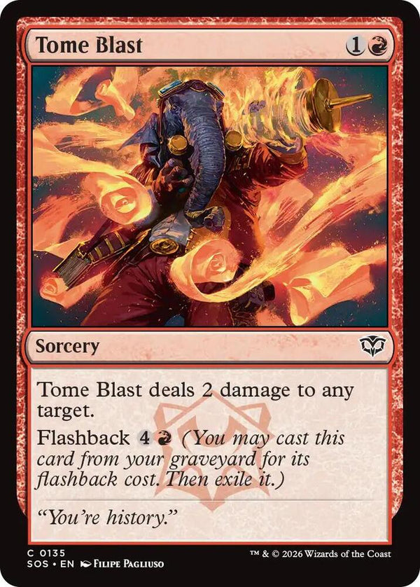 Tome Blast (135) [Secrets of Strixhaven]
