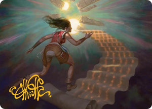 Pursue the Past Art Card (Gold-Stamped Signature) (22) [Secrets of Strixhaven Art Series]