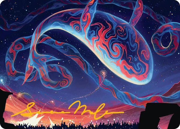 Spectacular Skywhale Art Card (Gold-Stamped Signature) (24) [Secrets of Strixhaven Art Series]