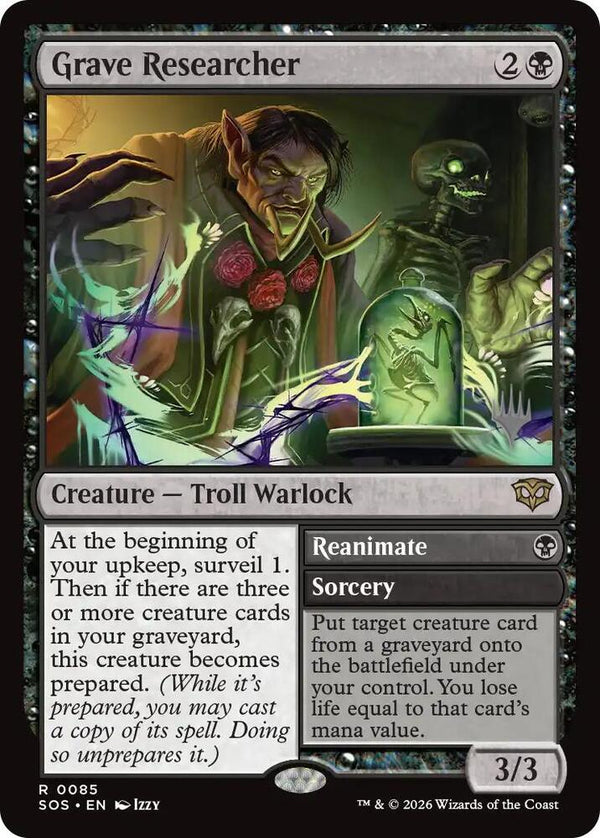 Grave Researcher (85) [Secrets of Strixhaven Promos]