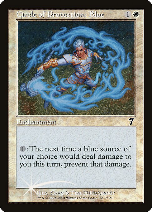 Circle of Protection: Blue (7★) [Seventh Edition]