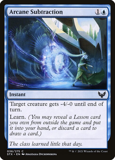 Arcane Subtraction (36) [Strixhaven: School of Mages]