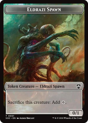 Eldrazi Spawn // Worm Double-Sided Token (1 // 26) [Secrets of Strixhaven Commander]