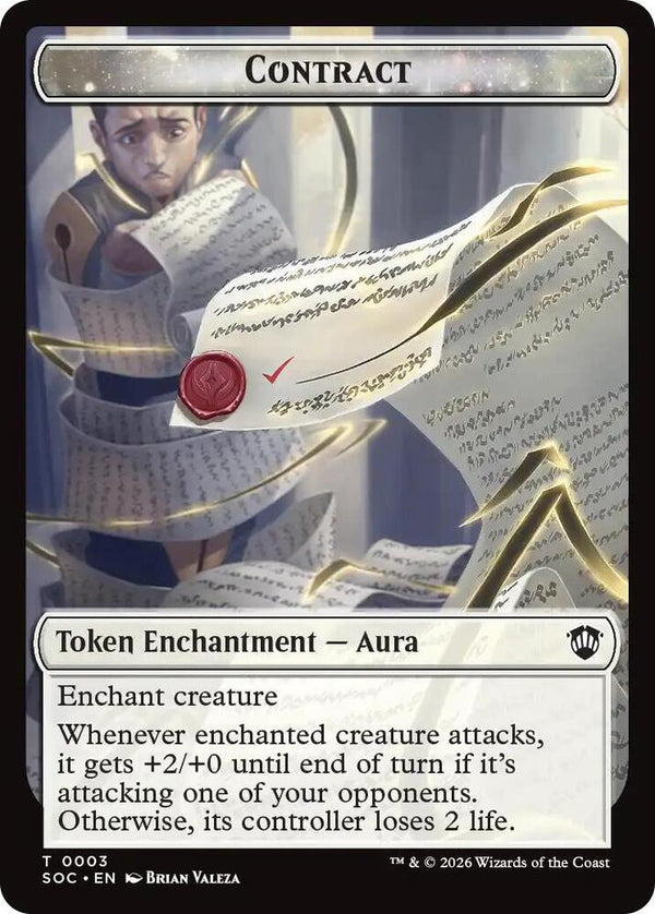 Contract // Copy Double-Sided Token (3 // 1) [Secrets of Strixhaven Commander]