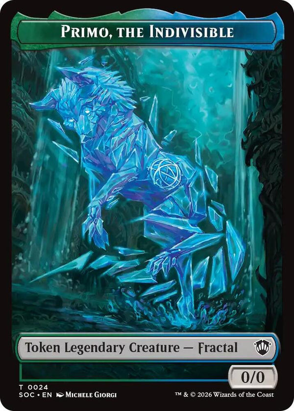 Primo, The Indivisble // Treasure Double-Sided Token (24 // 12) [Secrets of Strixhaven Commander]