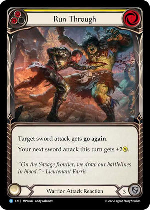 Run Through (Yellow) (MPW049) [Mastery Pack Warrior]