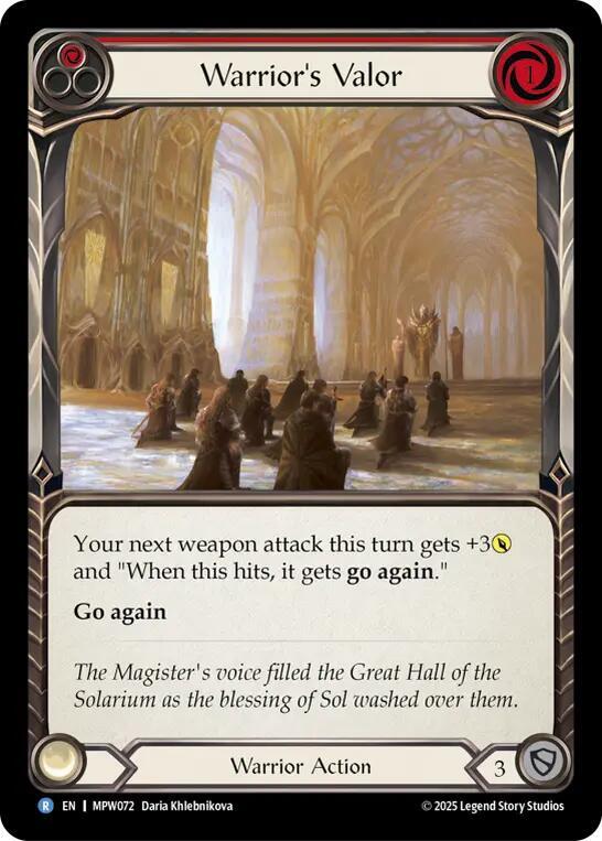 Warrior's Valor (MPW072) [Mastery Pack Warrior]
