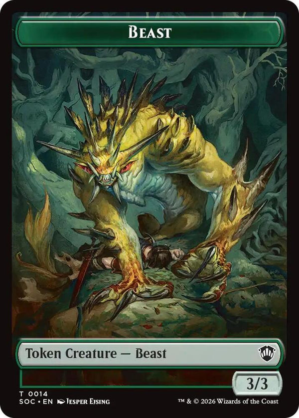 Beast // Primo, The Indivisible Double-Sided Token (14 // 24) [Secrets of Strixhaven Commander]