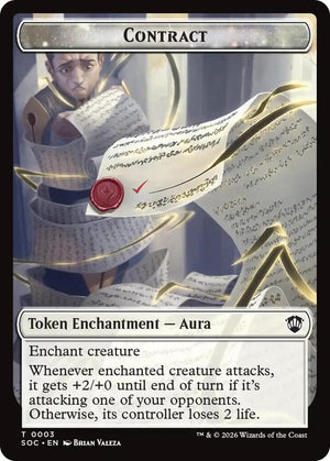 Contract // Pegasus Double-Sided Token (3 // 5) [Secrets of Strixhaven Commander]