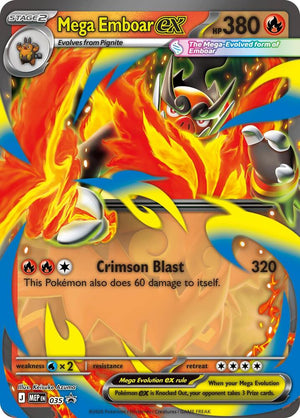 Mega Emboar ex - 035 [ME: Mega Evolution Promo]
