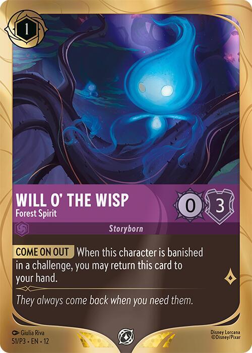 Will o' the Wisp - Forest Spirit (51) [Disney Lorcana Promo Cards]