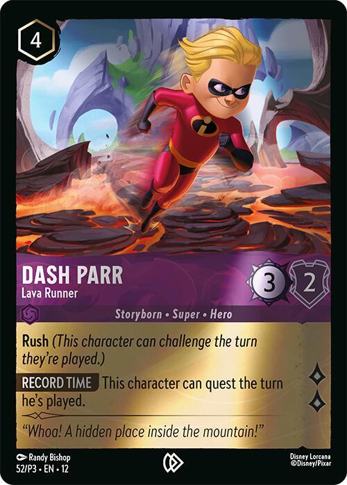 Dash Parr - Lava Runner (52) [Disney Lorcana Promo Cards]